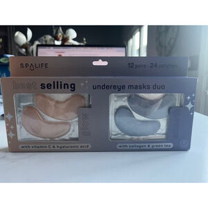 SPALIFE Under Eye Masks Duo Twin Pack, Glow & Smooth, Hyaluronic Acid 24 Patches
